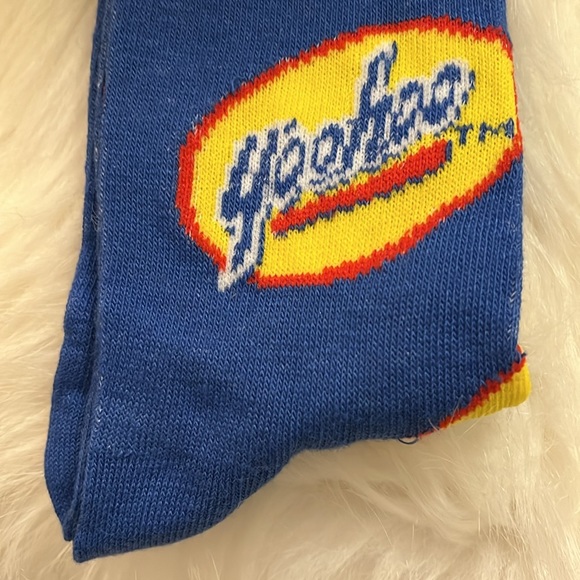 Yahoo Blue, Red, Yellow, & White Crew Socks - Picture 13 of 17